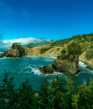 Pacific coastal ridge landscape