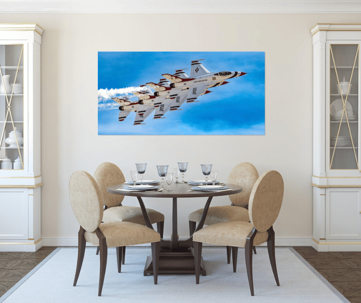 Aerial Ballet military plane wall art
