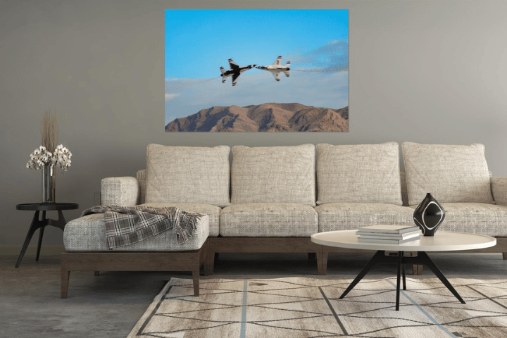 Calculated Faith military plane wall art