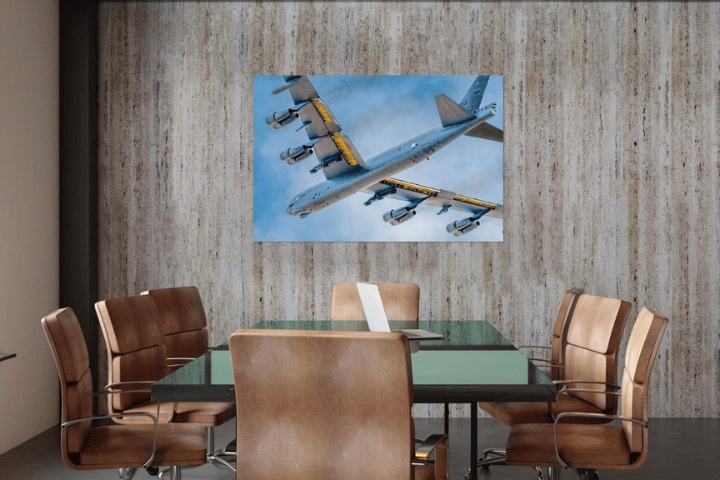 Cold Steel military plane wall art