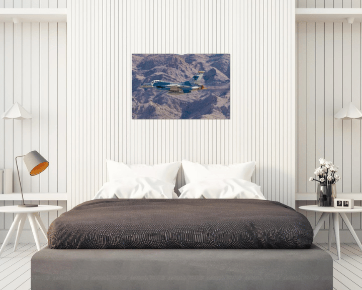 Desert Roar military plane wall art