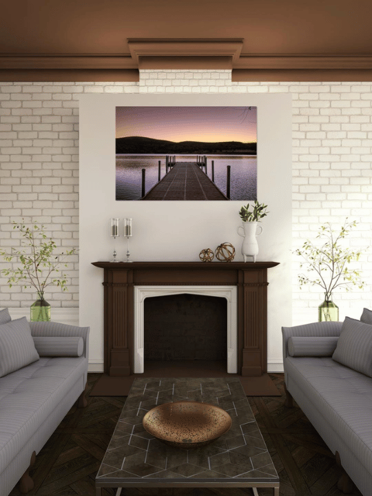 Silent horizon landscape wall art