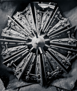 Up close view into an engine