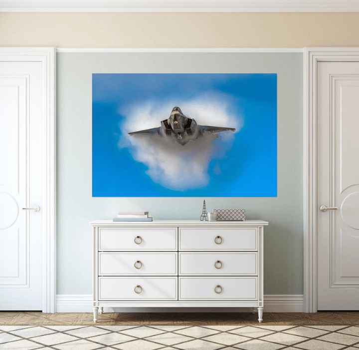 Velocity Break military plane wall art